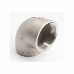90° Elbow: 1 1/2Inch x 1 1/2Inch Fitting Pipe Size, 316 Stainless Steel, Female NPT x Female NPT