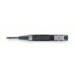 Automatic Center Punch, Round, 5/8 inch Shank Dia, 6-inch Overall Length, 1-inch Taper Length, Knurled Grip