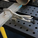 Table Mount Clamp, 3-3/8 x, 4 x, 12 In