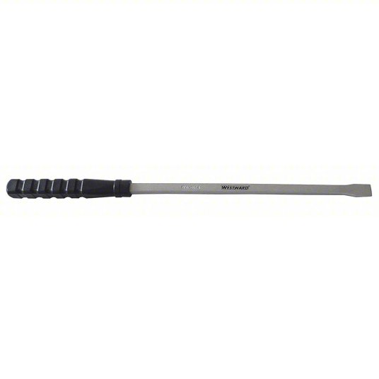 31ma39_aw01.jpg Screwdriver Handle Pry Bar, Chisel End, 32-inch Overall Length, Straight End Angle - Image 1