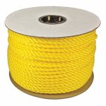 1/2Inch dia. Polypropylene All Purpose General Utility Rope, Yellow, 600 ft35MP04
