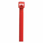 Cable Tie, 8 inch Nominal Length, 1 15/16 inch Nominal Max. Bundle Dia., 0.14 inch Width, Red, 100 Packet