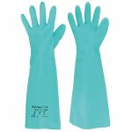 Chemical Resistant Gloves, Size 7, Glove Materials Nitrile, 1 PR