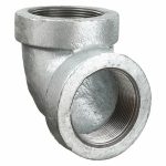 90 Degrees Elbow: 1 1/2 x 1 1/2Inch, Malleable Iron, Female NPT x Female NPT, Class 300