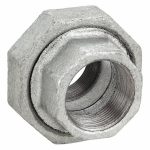 Union, Malleable Iron, 1 1/2 in x 1 1/2 in Pipe Size, NPT x NPT, Class 300