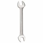 Open End Wrench, Alloy Steel, Satin, Head Size 9/16 inch x 5/8 inch, Overall Length 7 5/8 inch
