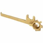Drum Plug Wrench, 3/4 in, 2 in, Brass Alloy, Natural