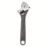 Adjustable Wrench, Alloy Steel, Black Oxide, 15-inch Overall Length, 1 11/16 inch Jaw Capacity