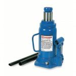 Hydraulic Bottle Jack, Steel, Manual Handle, Mechanical, 9 3/8 inch Minimum Height