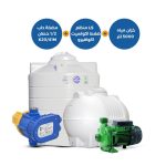 Horizontial &  Vertical Tanks 5000+Horizontal water pump K 20/41M / 0.5 Horsepower +ACQUAVERO pressure control ACQUASET LS