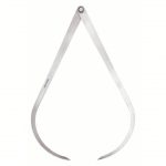 Outside Firm-Joint Caliper, 0.037 inch to 24 inch, 1 mm to 608 mm, Firm, Solid, Steel, Flat Leg