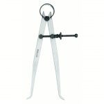 Inside Spring Caliper, 0.6 inch to 6.5 inch, 15 mm to 165 mm, Solid, Steel, Flat Leg