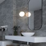 ⁦بلاط جدران 30×90×1.0 سم - رمادي⁩ - الصورة ⁦2⁩