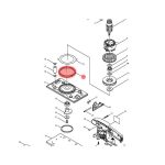 حلقة مطاطية 6X225X3، للموديلات BO3700, BO4900, BO4901