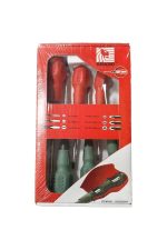 Grado 6-Piece Screwdriver Set Flat & Cross (Feature: Rubber Grip) - Image 2