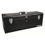 Tool Box, 24 inch Width, 8-inch Depth, 9 inch Height, Padlockable, Black - Image 3