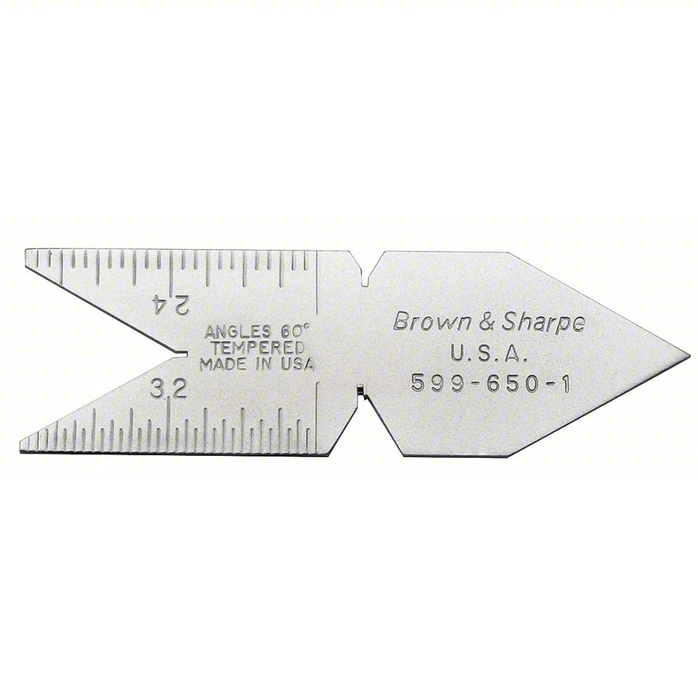 49u635_as01.jpg Center Gage, Tempered Steel, Inch Graduations - Image 1