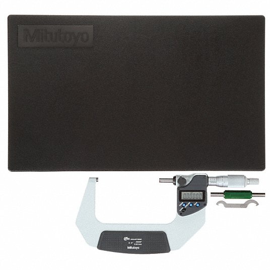 4CGF7_1-1.jpg ميكرومتر إلكتروني, المدى من 3 إلى 4 بوصة, 76.2 إلى 101.6 ملم, تصنيف IP IP65 4CGF7 - الصورة 1