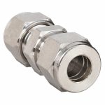 Union, 6mm Tube Size, Metal, 14 mm Hex Size
