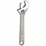 Adjustable Wrench, Aluminum Bronze, Natural, 12 in, Jaw Capacity 1 1/2 in, Plain