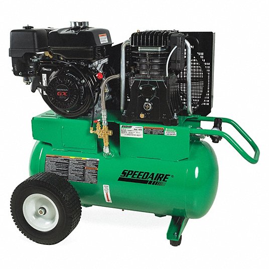 4GB45_AS02.jpg 20 gal. 9.0 HP Barrel Portable Gas Air Compressor - Image 1