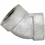 45 Degrees Elbow: 1 1/2Inch, Malleable Iron, Female NPT x Female NPT, Class 300 - Image 2