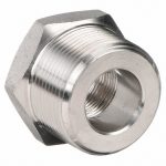 Hex Reducing Bushing: 3/4Inch x 1/2Inch Fitting Pipe Size, 304 Stainless Steel, Male NPT x Female NPT, Class 3000 - Image 2