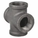 Cross, FNPT, 1/8 in Pipe Size - Pipe Fitting