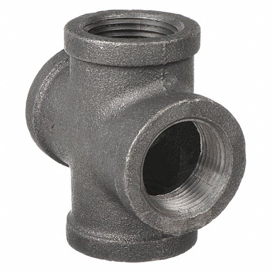 4WHV3_AS02.jpg Cross, FNPT, 1/8 in Pipe Size - Pipe Fitting - Image 1