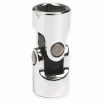 Flex Socket, 3/8 in Drive Size, 3/8 in Socket Size, 12-Point, Alloy Steel, Chrome Finish