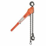 Lever Chain Hoist, 3000 lb Load Capacity, 5 ft Hoist Lift, 1 1/8 in Hook Opening