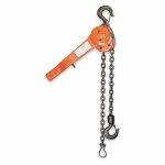 Lever Chain Hoist, 6000 lb Load Capacity, 5 ft Hoist Lift, 1 3/16 in Hook Opening