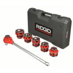 Manual Ratchet Pipe Threader, 1/2 to 2 inch, 6 Die Heads, NPT, Right Hand - Image 2