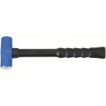 Soft-Face Drilling Hammer, Fiberglass Handle, 3 lb Head Weight, 1 5/8 inch Dia, 14 inch Overall Length