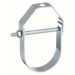 Clevis Hanger, Carbon Steel, 1 1/2 inch Pipe Size, 250 lb Max. Load, 3/8 inch Rod Size