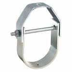 Clevis Hanger, Carbon Steel, 3 inch Pipe Size, 1,350 lb Max. Load, 1/2 inch Rod Size, Adjustable