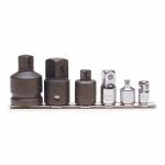 Impact Socket Adapter Set, 1/4 inch_3/8 inch_1/2 inch_3/4 inch Input Drive Size, Square, Locking