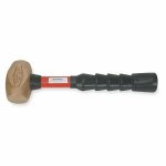 Nonsparking Sledge Hammer, Head Weight 2 1/2 lb, Head Width 1 3/4 in, Overall Length 12 in