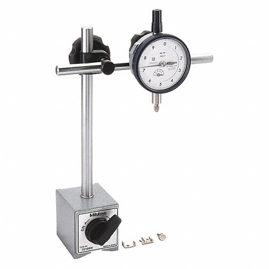 5C708_AS01-1.jpg مؤشر اتصال ومجموعة قاعدة ماج, 20 بوصة, مفتاح تشغيل وإيقاف من نوع المغناطيس, نوع البعد بوصة - الصورة 1