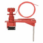 Universal Valve Lockout, Steel, Red