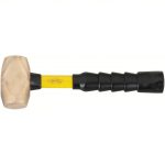 Non-Sparking Engineering Hammer, Fiberglass Handle, 4 lb Head Weight, 1 5/8-inch Dia, 12-inch Length