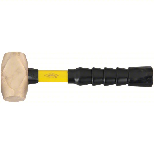 5lv04_a0075_1_v1.jpg Non-Sparking Engineering Hammer, Fiberglass Handle, 4 lb Head Weight, 1 5/8-inch Dia, 12-inch Length - Image 1