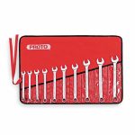 Combination Wrench Set, Alloy Steel, Satin, 18 Number of Tools