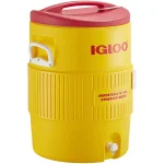 Water Cooler, 5 gal Cooler Capacity, Ice Retention Up to 2 days, Yellow