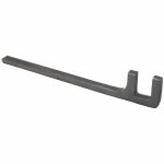 F-Type Valve Wheel Wrench, 1 3/8 in Head Size, 12 in Overall Lg, Alloy Steel, Powder-Coated