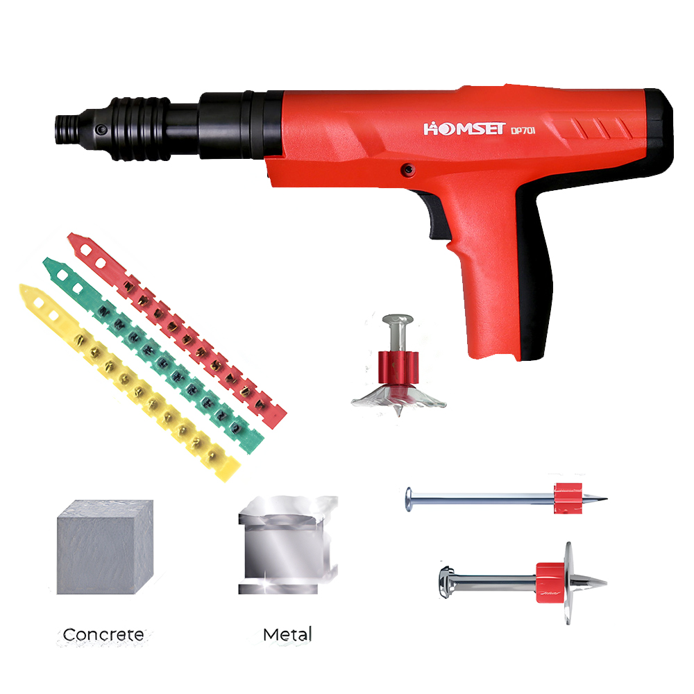 6VJDaIyNqopr.jpg Silent Powder Nail Gun, 27 Caliber, Length 356 mm, 2.6kg - Image 1