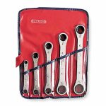 Box End Wrench Set, Number of Tools 5, 1/4 in to 7/8 in 1AKR2
