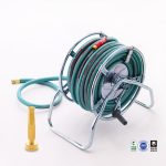 Steel hose reel with Alayed garden hose 1/2" -75 Meter - Image 5