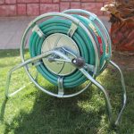 Steel hose reel with Alayed garden hose crystal color - Image 8