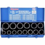 Impact Socket Set, 3/4 inch Drive Size, 14 Pieces, 3/4 inch to 1 5/8 inch Socket Size Range, SAE